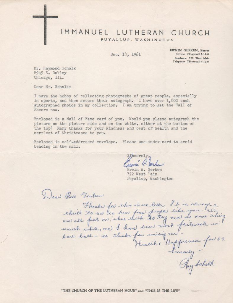 White Sox catcher Ray Schalk was an outstanding receiver and pitch-caller