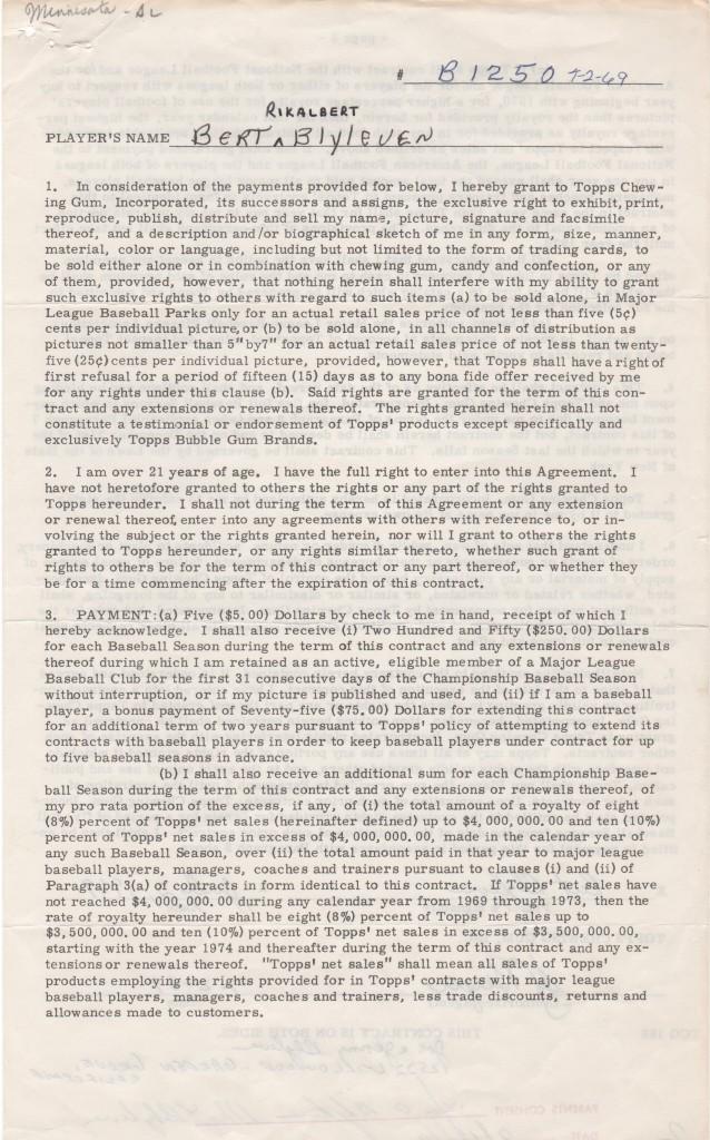 In high school Blyleven was already considered a pro prospect