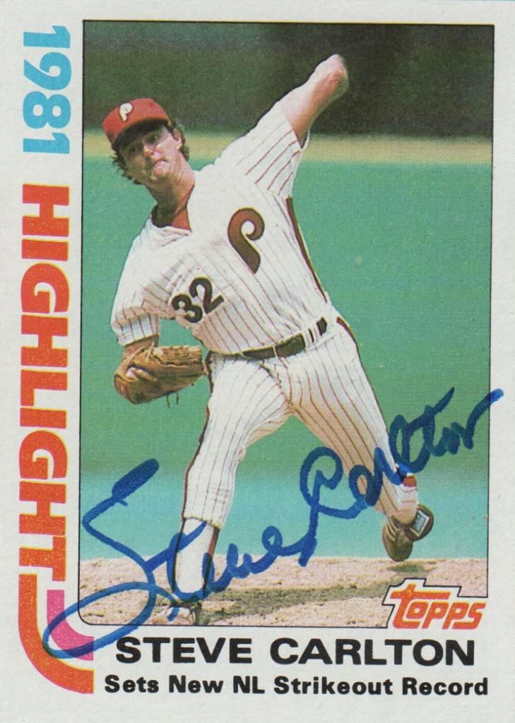 Carlton set the Senior Circuit mark for career strikeouts in 1981; he still holds the record