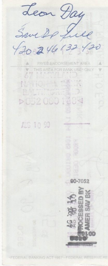 Later in life, Day was a target of autograph collectors