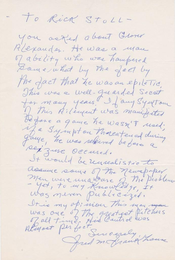 A teammate weighs in on Alex's epilepsy and calls him, 