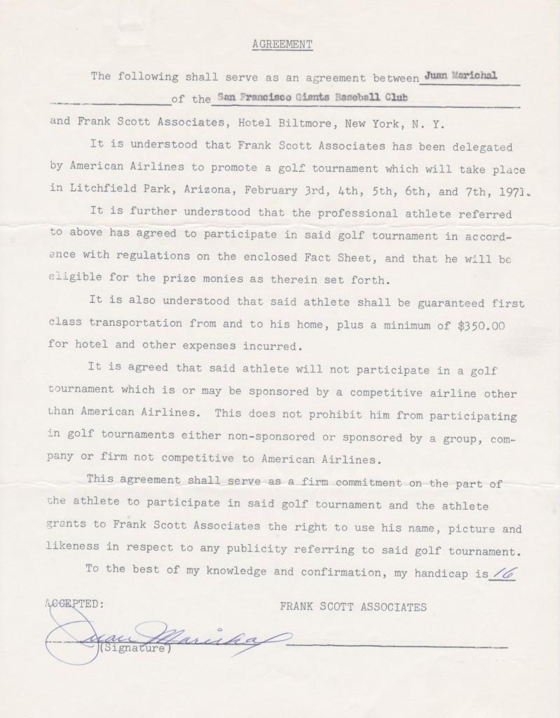 Marichal's second and final postseason appearance came in 1971 in the NLCS