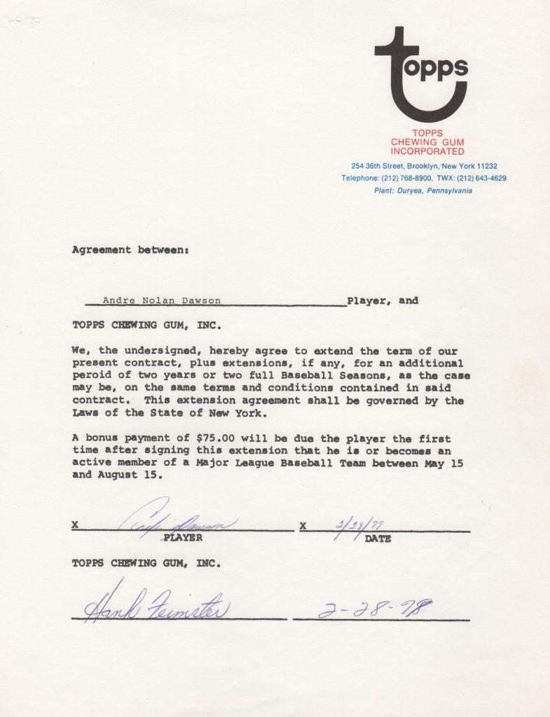 After a fine first season, Andre Dawson did not fall victim to the sophomore jinx