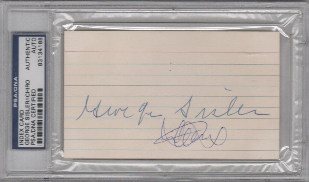 George Sisler set the MLB record for hits in a season and held it throughout his lifetime