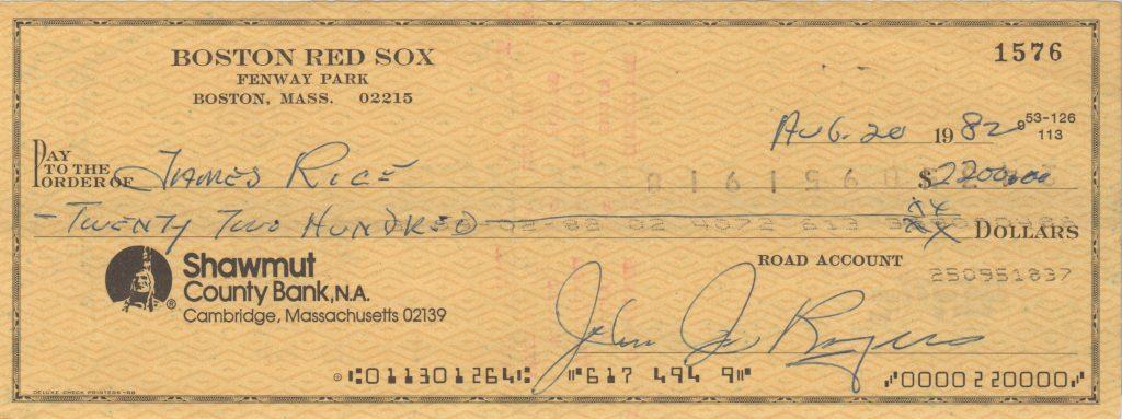 Jim Rice was selected to eight All Star teams from 1977 through 1986