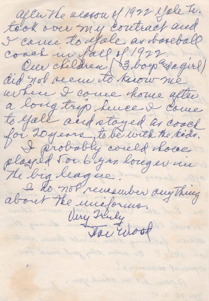In 1912 Joe Wood won 34 games, pitched 35 complete games and threw 10 shutouts