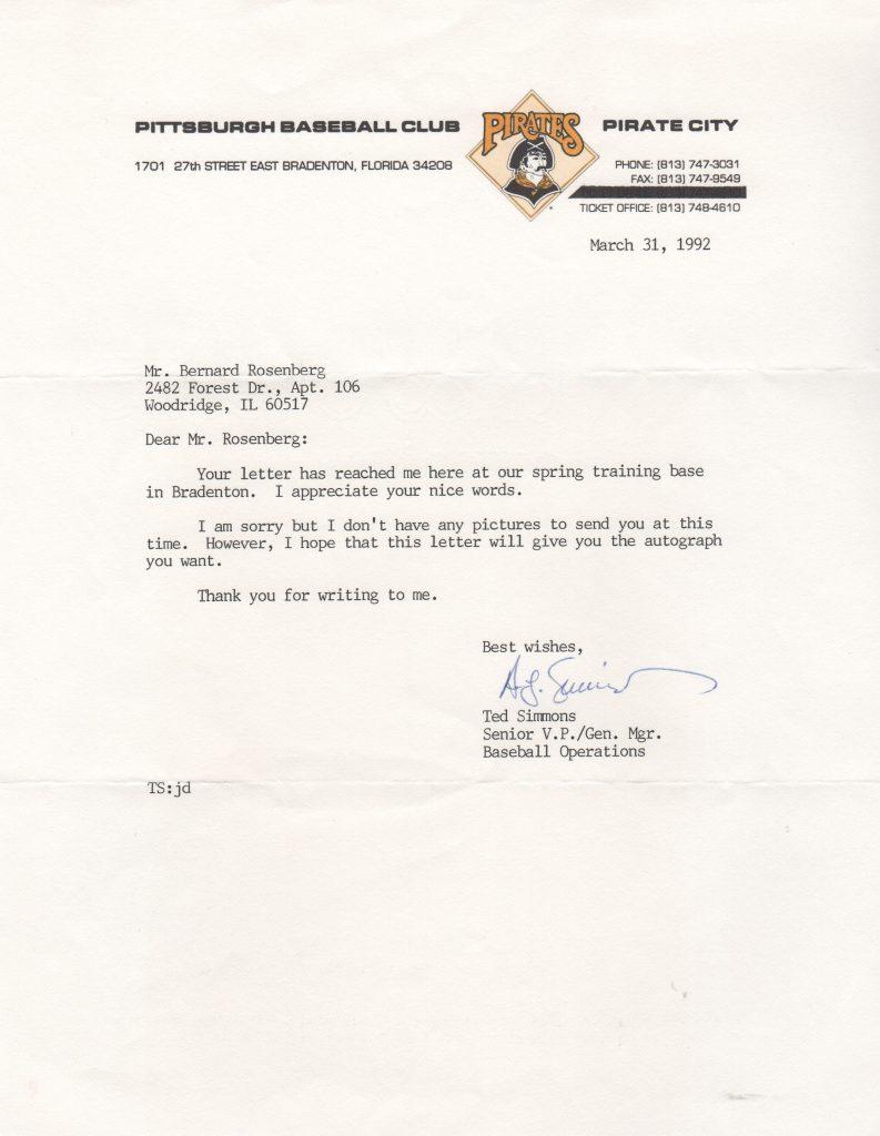 After retiring as a player, Simmons spent parts of four decades in the front office