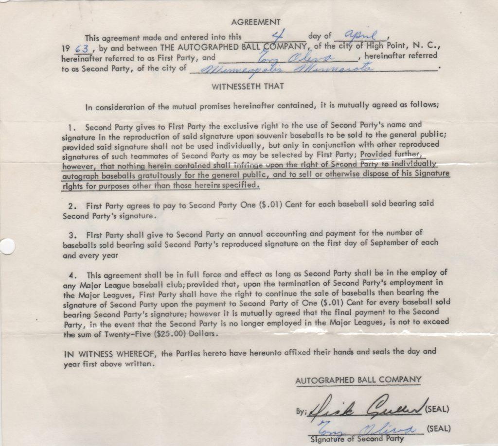 Tony Oliva's knee injury delayed his arrival to Cooperstown