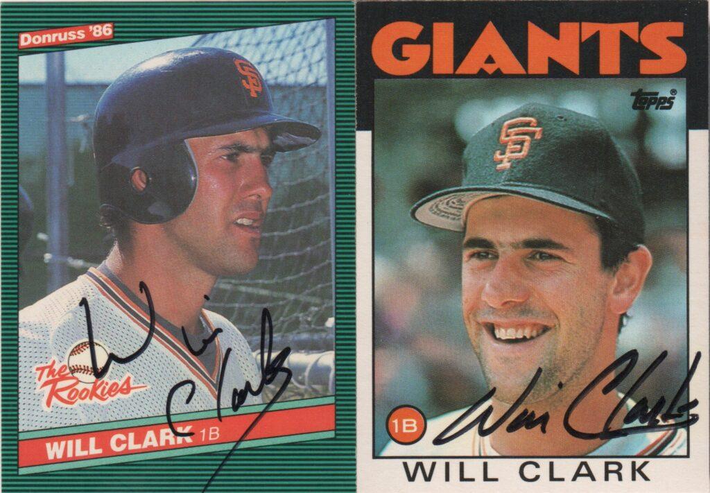 Will Clark hit .287 average with a 120 OPS+ in his rookie year of 1986