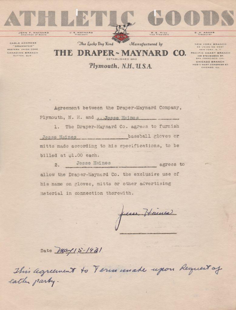 Jesse Haines won 210 games & two World Series titles in his 18-year career