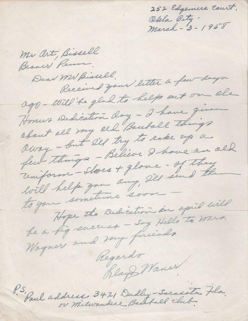 Honus Wagner mentored generations of Pirates players