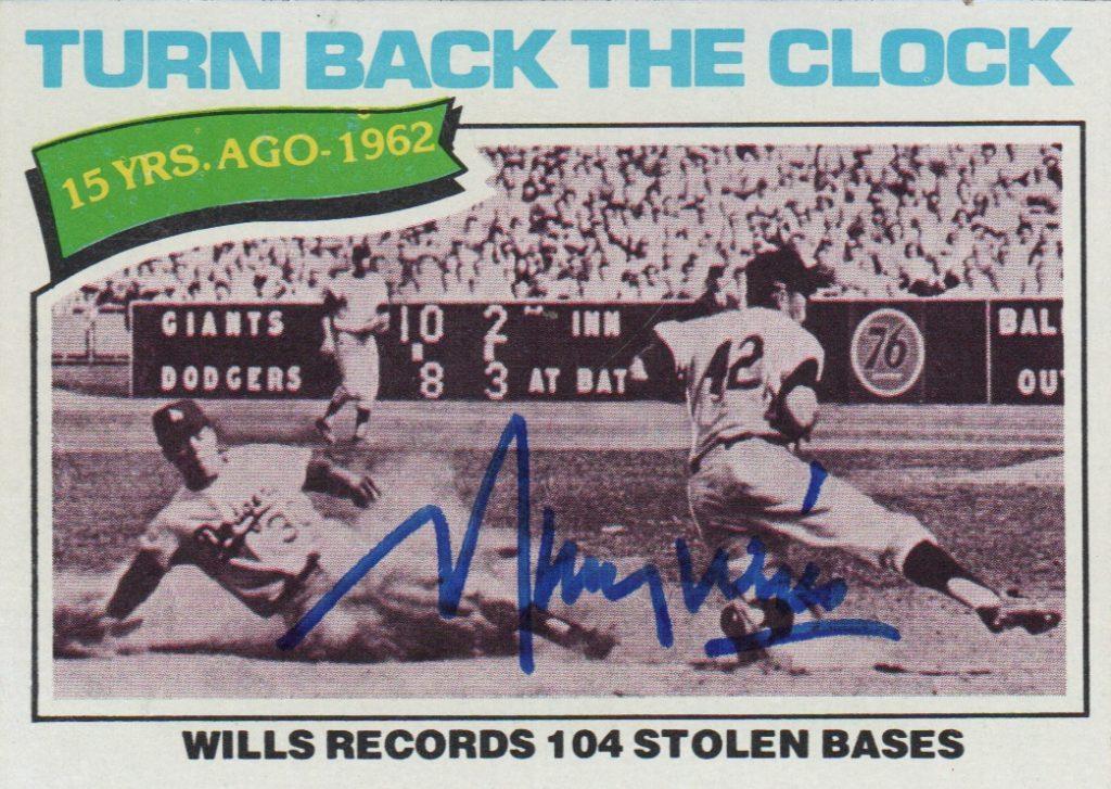 Maury Wills set Major League Baseball's single-season stolen base record in 1962