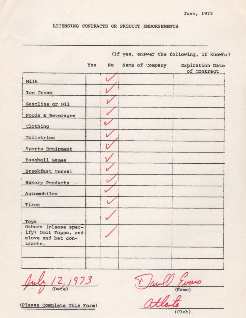 Darrell Evans finished his 21-year career with 414 homers and a .361 on-base percentage