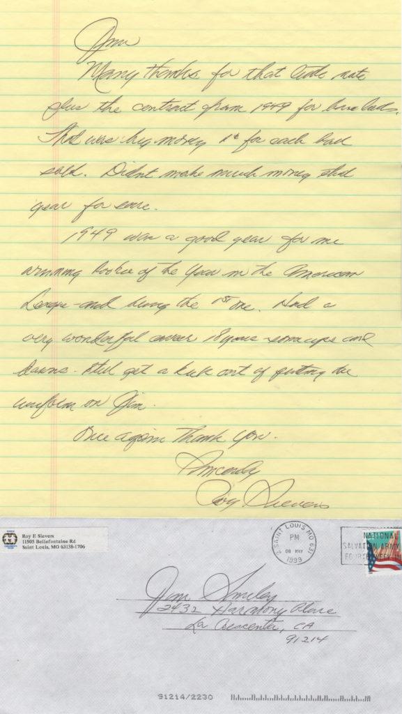 Roy Sievers writes about the autoball contract and winning the Rookie of the Year