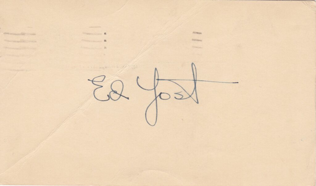 Only ten men in major league history drew more walks than Eddie Yost