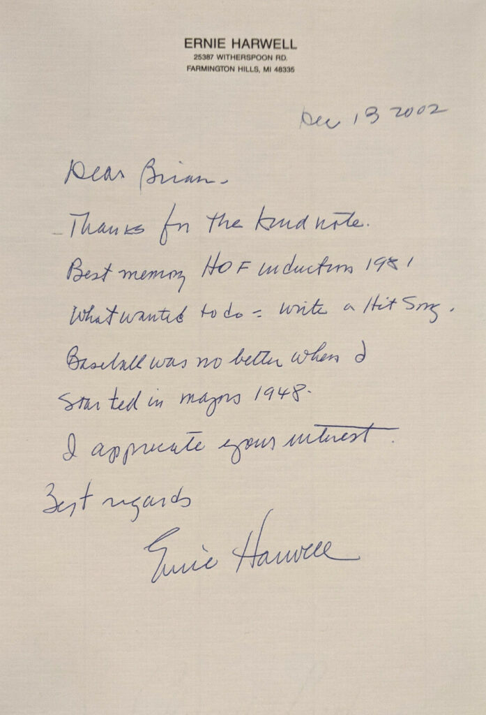 Harwell worked for three teams before joining the Detroit Tigers