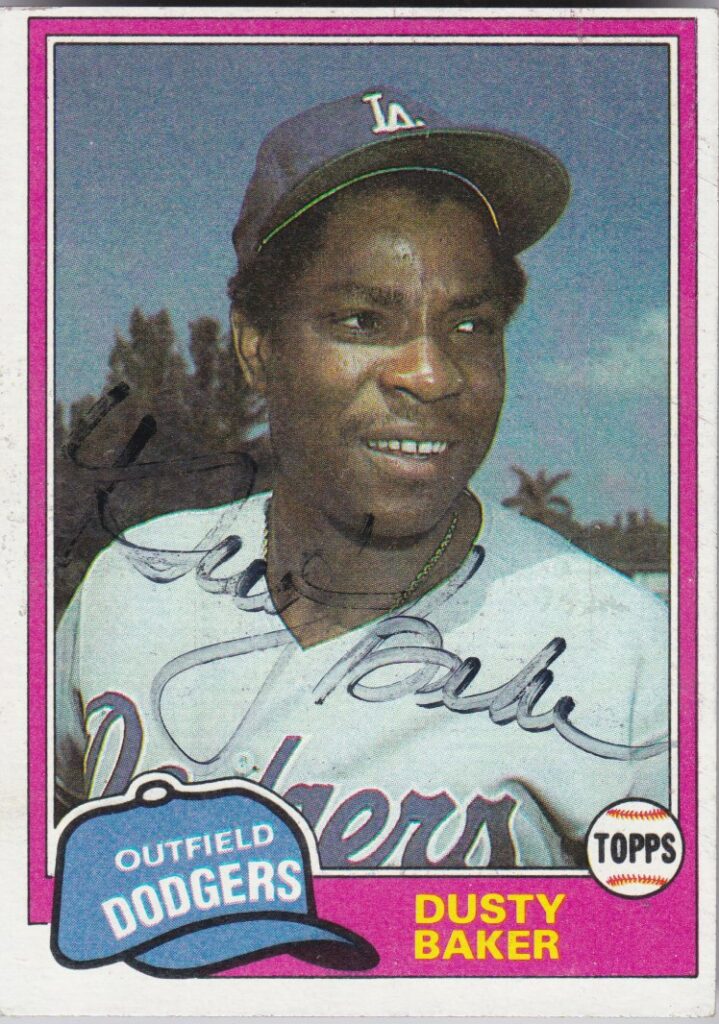 Dusty Baker claimed 1,981 hits, 242 homers, 1,013 RBI, and the 1981 World Series championship
