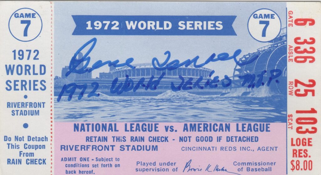 Anderson and the Reds lost to the dynastic Oakland A's in the 1972 World Series