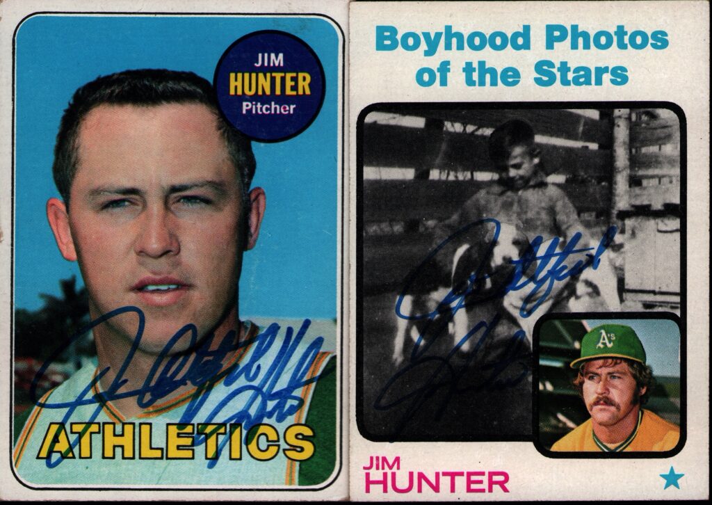 Catfish Hunter and Vida Blue were a potent right/lefty duo in three championship seasons