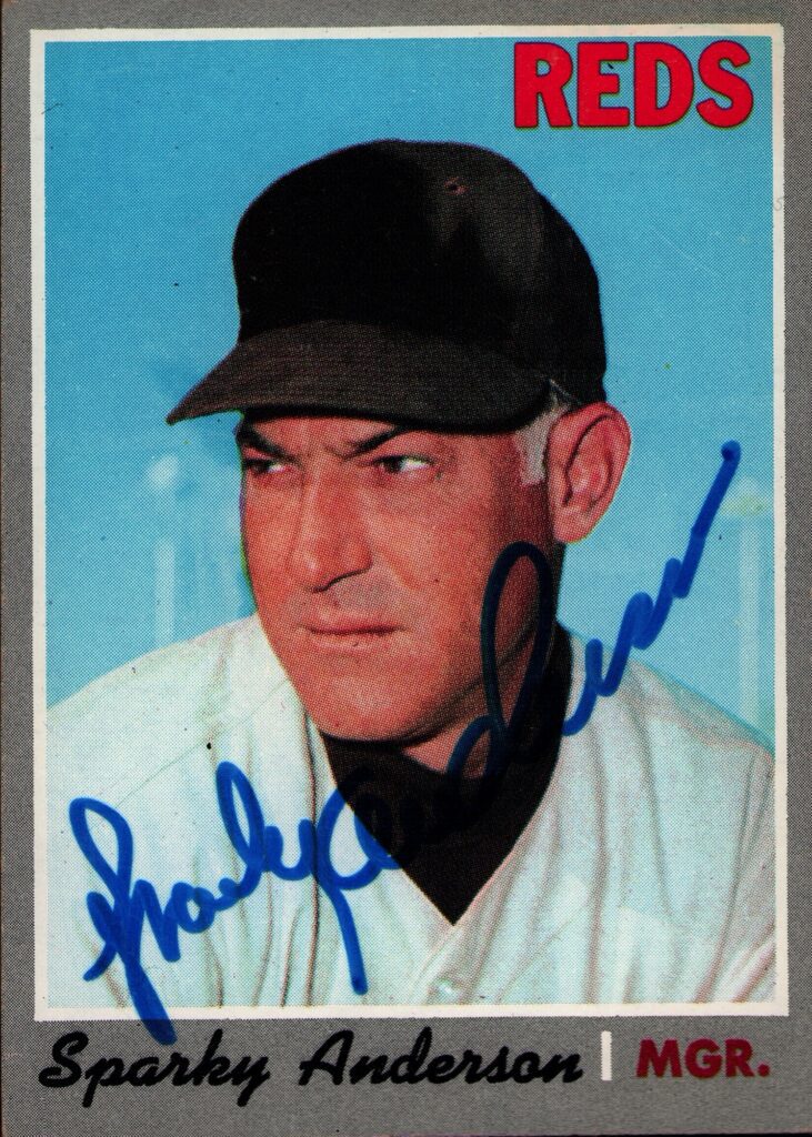 The 35-year old Anderson led the Reds to the pennant in his first season as manager.