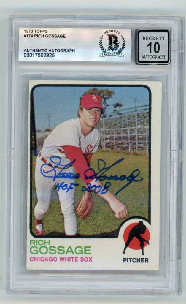 Gossage broke in with the White Sox in 1972 White Sox and went 7-1 with a 4.28 ERA