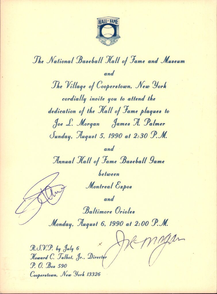Joe Morgan's induction into the Baseball Hall of Fame came on August 5, 1990